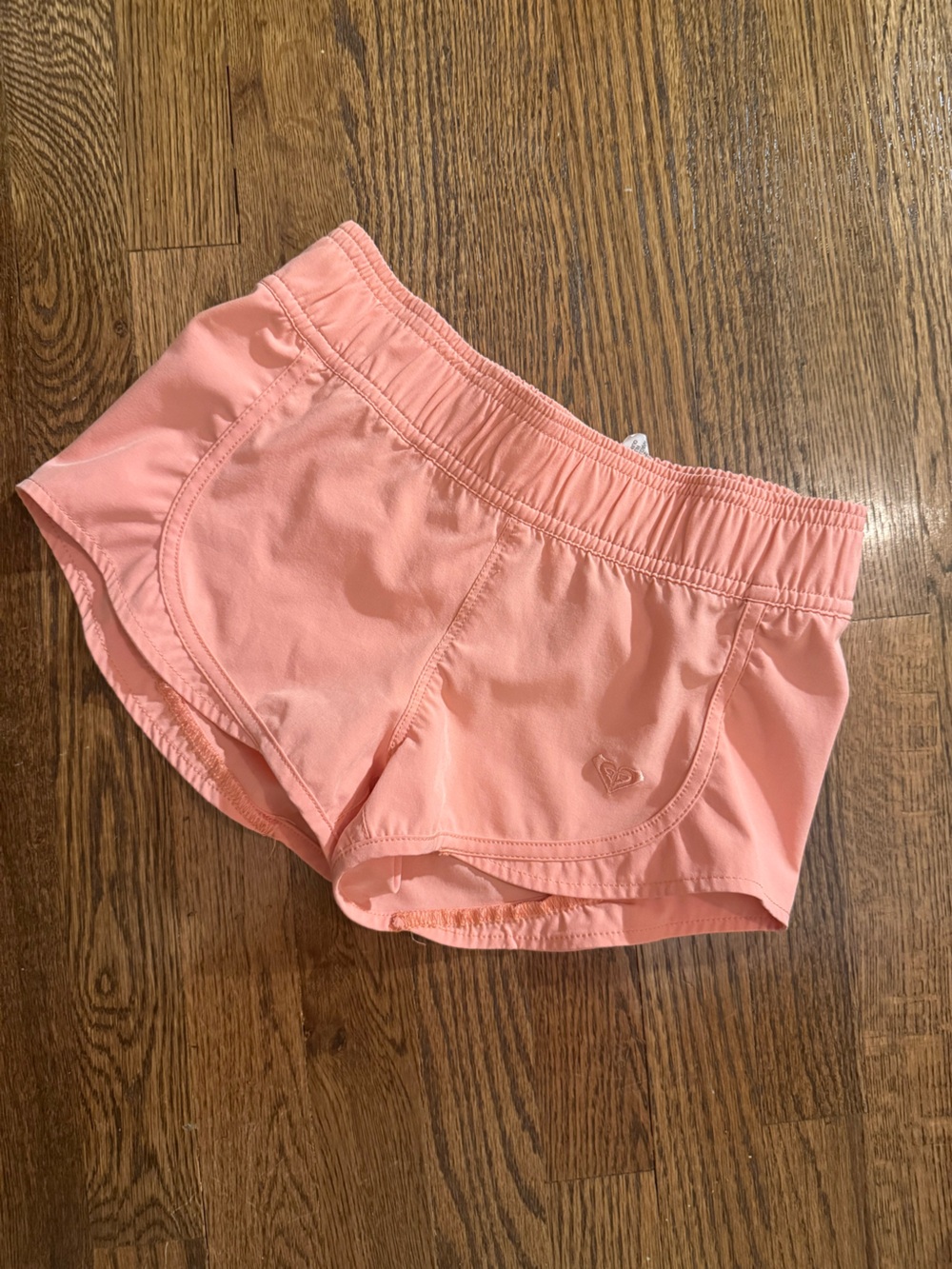 Roxy Girls Coral Peach Athletic Shorts